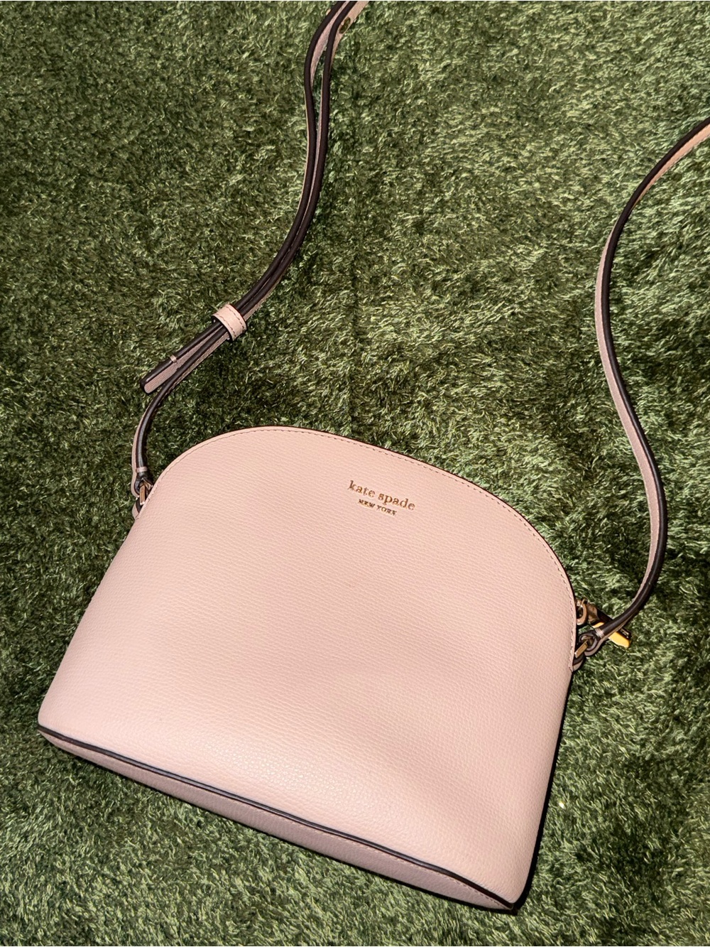 Kate Spade Soft Pink Dome Crossbody with Gold Hardware